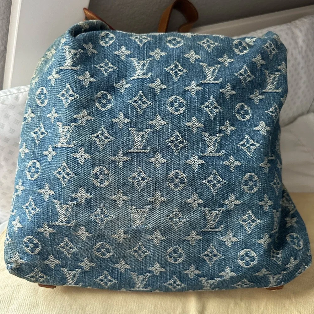 Louis Vuitton Denim Baggy GM Hobo Shoulder Bag